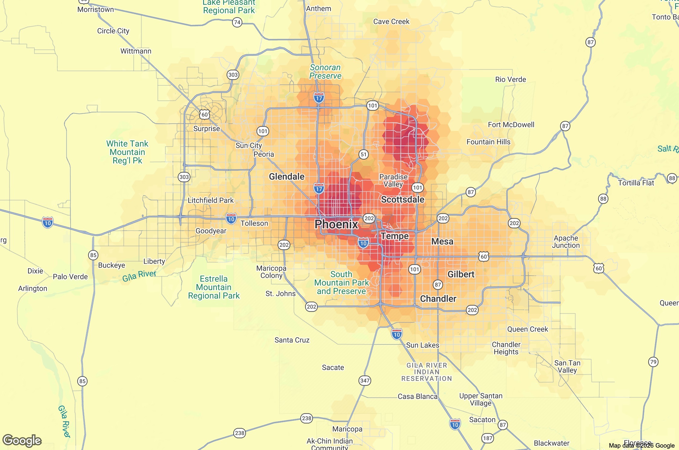 Business HQ Density