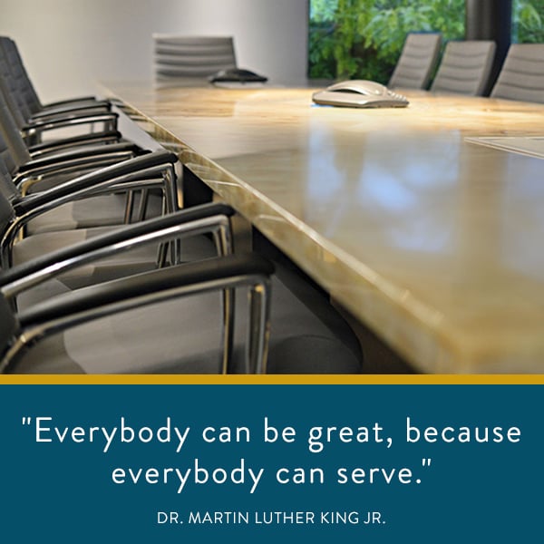 Everybody can be great, because everybody can serve.