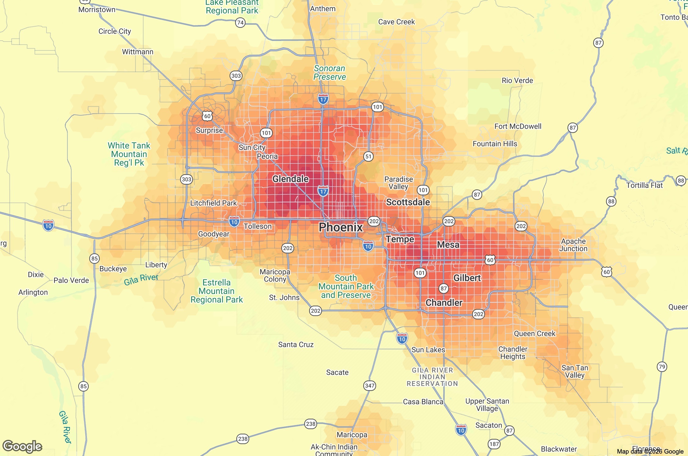 Labor population density